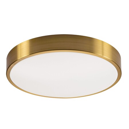 Afx Octavia LED Flush Mount - 19" W - Satin Brass OTVF1932LAJD1SB